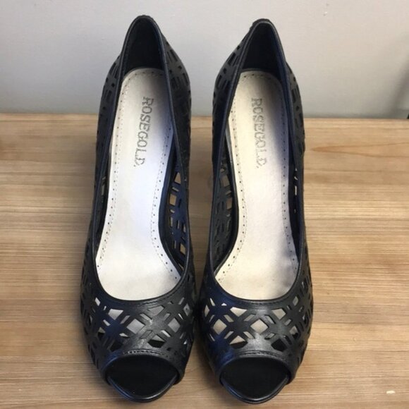 Rosegold Women's Lane Peep-Toe Pump - Picture 4 of 5